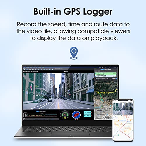 VIOFO T130 3 Channel Dash Cam Uber, Built in WiFi and GPS, 1440P+1080P+1080P Three Way Triple Car Dash Camera, IR Night Vision, Supercapacitor, G-Sensor, 24 Hour Parking Mode