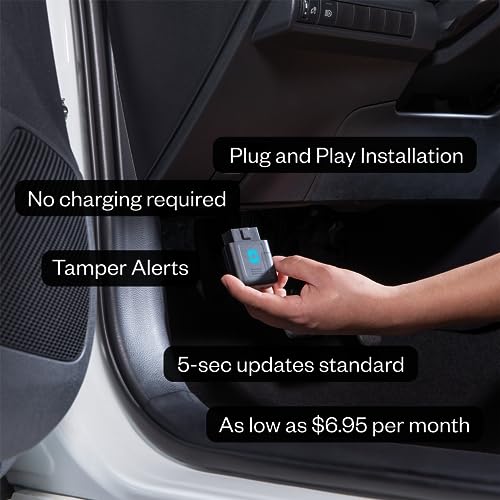 Spytec GPS OBD Unlimited GPS Tracker, Real Time Alerts and Reporting for Vehicles, Personal Car Tracking, Work Truck Monitoring, Commercial Drivers with Smart Tracking App - Powered by Hapn