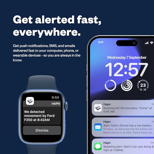 Spytec GPS GL300 and Hardwire Kit GPS Tracker for Vehicles, Cars, Trucks, Motorcycles, Loved Ones and Asset Tracker with Real-Time Tracking and App - Powered by Hapn