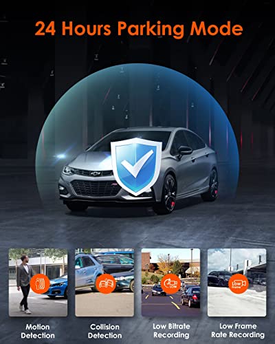 Vantrue S2 2 Channel WiFi Uber Dash Cam + Type C Hardwire Kit