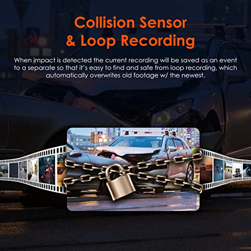 RexingUSA R4-4 Channel Dash Cam W/All Around 1080p Resolution, Wi-Fi, GPS, IR Night Vision, Parking Mode, Collision Detection, Type-C Port