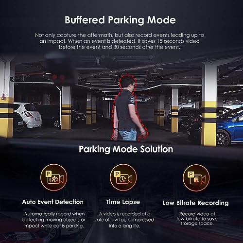 VIOFO A129 Pro Duo Dash Cam 4K + 1080P Front and Rear Dashcam, 5GHz WiFi GPS Built-in, Ultra HD Dual Car Camera, Sony 8MP Sensor, Buffered Parking Mode, G-Sensor, Motion Detection, WDR, Loop Recording