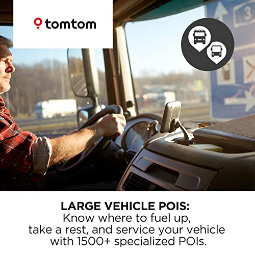 TomTom Trucker 620 6-Inch Gps Navigation Device for Trucks with Wi-Fi Connectivity, Smartphone Services, Real Time Traffic And Maps of North America