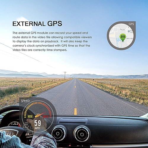 VIOFO A129 Pro Duo Dash Cam 4K + 1080P Front and Rear Dashcam, 5GHz WiFi GPS Built-in, Ultra HD Dual Car Camera, Sony 8MP Sensor, Buffered Parking Mode, G-Sensor, Motion Detection, WDR, Loop Recording