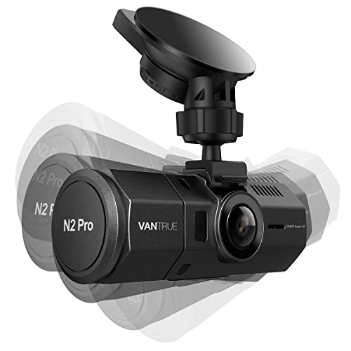 Vantrue N2 Pro(2023) Dash Cam Type C USB Port Suction Cup GPS Mount for Speed, Route, Loction Tracking