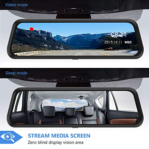 Backup Camera 10 inch Mirror Dash Cam