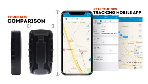 Hidden Magnetic GPS Tracker Car Tracking Device with Software (Long Battery Life) Real Time Truck, Asset, Elderly, Teenager Tracker - Covert Tracker - Fleet Tracking Global-View