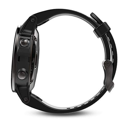 Garmin fēnix 5s, Premium and Rugged Smaller-Sized Multisport GPS Smartwatch, Sapphire Glass, Black