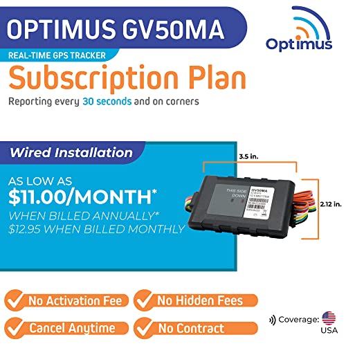 Optimus GV50MA Wired GPS Tracker for Cars and Trucks