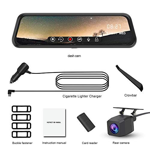 Backup Camera 10 inch Mirror Dash Cam