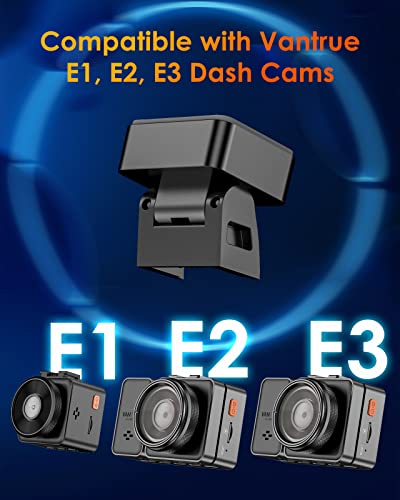 VANTRUE E1, E1 Lite, E2, E3 Dash Cam Type C USB Port Adhesive Dash Cam Magnetic Windshield GPS Mount