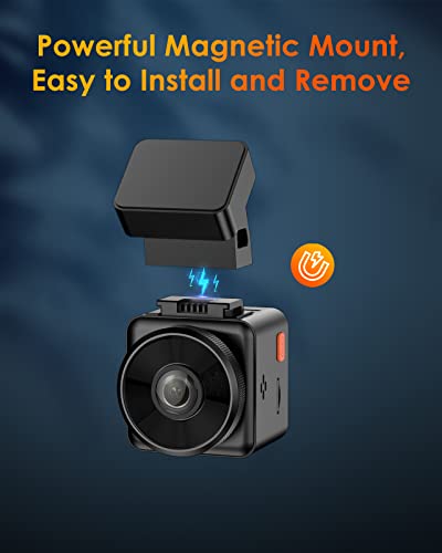 VANTRUE E1, E1 Lite, E2, E3 Dash Cam Type C USB Port Adhesive Dash Cam Magnetic Windshield GPS Mount