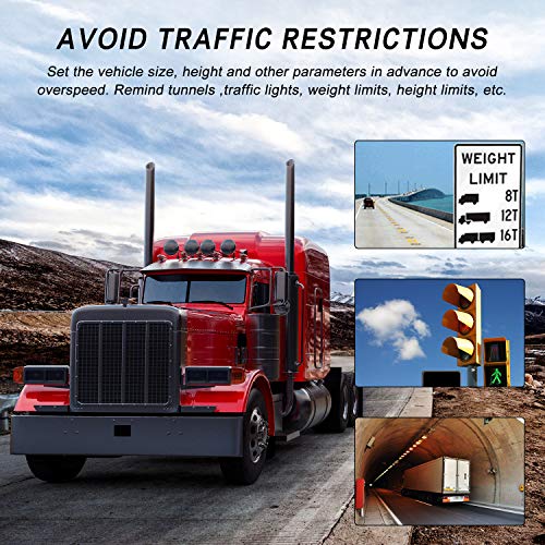 7 inch GPS Navigation for Car Xgody The Latest 2020 North American Map Satellite Navigation System, Truck GPS with Voice Turn Direction Guidance,Poi and Speed Camera Warning Free Lifetime Map Updates