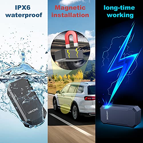 GPS Tracker for Vehicles and Assets - Real-Time Tracking, Waterproof, Magnetic Mount, App-Controlled (lm003)