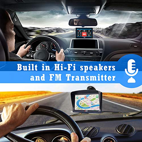 7 inch GPS Navigation for Car Xgody The Latest 2020 North American Map Satellite Navigation System, Truck GPS with Voice Turn Direction Guidance,Poi and Speed Camera Warning Free Lifetime Map Updates