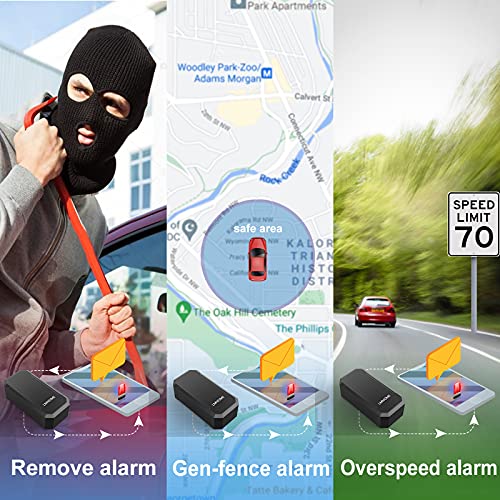 GPS Tracker for Vehicles and Assets - Real-Time Tracking, Waterproof, Magnetic Mount, App-Controlled (lm003)