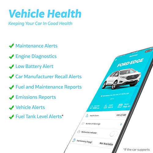 VyncsFleet: GPS Tracker No Monthly Fee, 4G LTE OBD, Real Time Fleet Car/Truck Tracking, SIM, Free 1 Year Data Plan, Trips, Vehicle Diagnostics, Driver Safety Alerts, Fuel Report, Emission Report