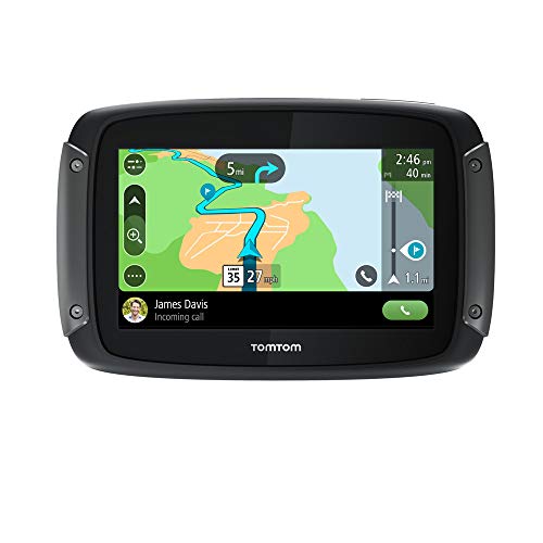 TomTom Rider 550 Motorcycle GPS Navigation Device, 4.3 Inch, with Motorcycle Specific Winding