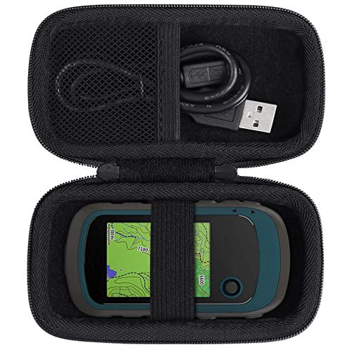 Hard Carrying Case Replacement for Garmin eTrex 20/20x/30x/22x/32x Handheld GPS by Aenllosi (Black Zipper)