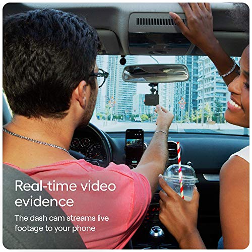 Nexar Beam GPS Dash Cam | HD Front Dash Cam | 2022 Model | SD Card Included | Unlimited Cloud Storage | Parking Mode | WiFi