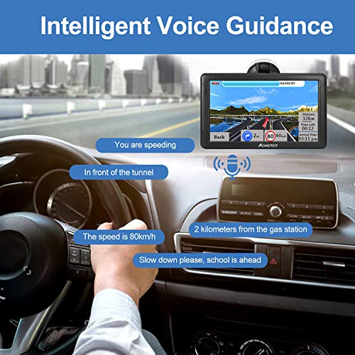 9 Inch GPS Navigation for Car Truck 2022 Maps Touch Screen Voice Vehicle GPS Navigation Speeding Warning Route Planning Free Lifetime Maps Update of United States Canada Mexico…