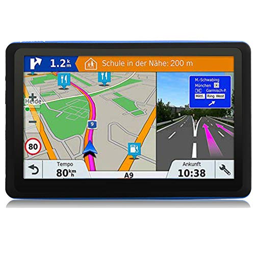 Car GPS 7 inch Touch Screen Voice Prompt GPS Navigation Built-in 8GB No Need to Insert a Card+Multi-M