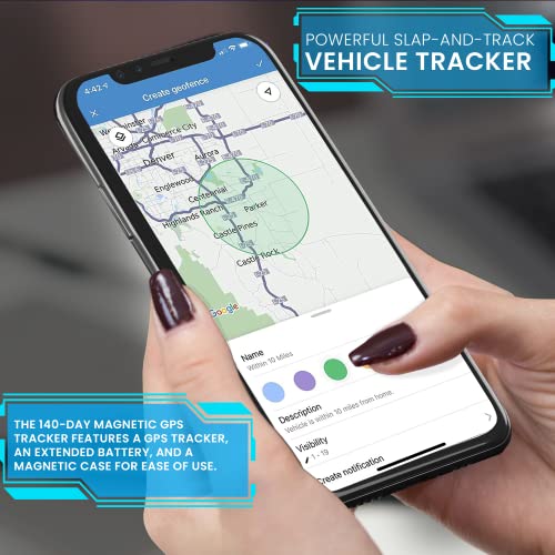 Brickhouse Security GPS Tracker for Vehicle - Security 140-Day LTE Magnetic GPS Tracker for Vehicles, GPS Tracking Devices with Magnetic Case & Extended Battery, Vehicle Tracker, Subscription Required