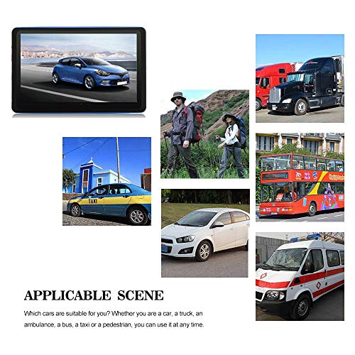 Car GPS 7 inch Touch Screen Voice Prompt GPS Navigation Built-in 8GB No Need to Insert a Card+Multi-M