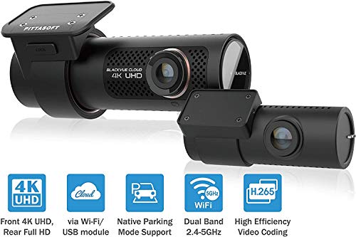 Blackvue DR900S-2CH with Power Magic Pro Hardwire Kit 2-Channel | 4K Dashcam | 16GB SD Card