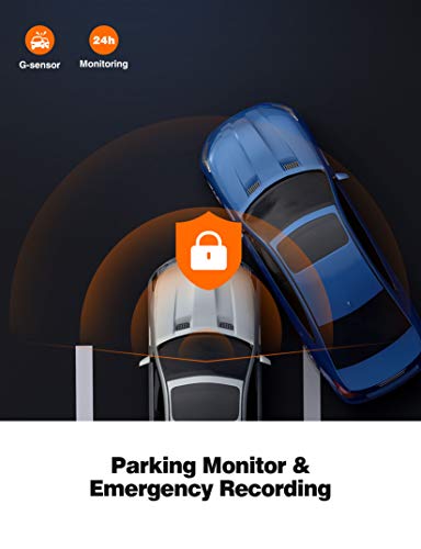Kingslim D2 2.5K Dual Dash Cam, 1440P&1080P Front and Rear Camera for Cars 170 Degree Driving Recorder with Sony Starvis Sensor Night Vision G-Sensor Parking Mode Support 128GB Max