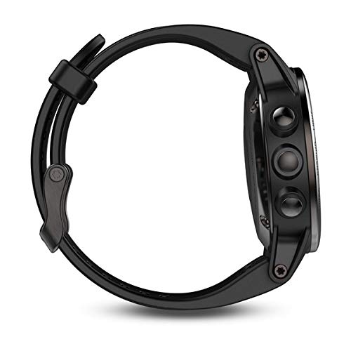 Garmin fēnix 5s, Premium and Rugged Smaller-Sized Multisport GPS Smartwatch, Sapphire Glass, Black