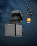 VANTRUE E1, E1 Lite, E2, E3 Dash Cam Type C USB Port Adhesive Dash Cam Magnetic Windshield GPS Mount