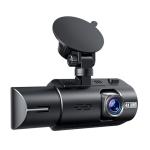 WiFi Dash Cam with 64GB U3 SD Card 4K Car Camera GPS Speed 3 Channel Dash Camera Front and Rear Inside 2K+1080P+2K IR Night Vision,170° Wide Angle,WDR Type-C Port,Emergency Lock, Parking Monitor