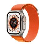 Apple Watch Ultra [GPS + Cellular 49mm] Smart Watch w/Rugged Titanium Case & Yellow/Beige Trail Loop S/M Fitness Tracker, Precision GPS, Action Button