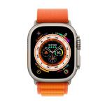 Apple Watch Ultra [GPS + Cellular 49mm] Smart Watch w/Rugged Titanium Case & Yellow/Beige Trail Loop S/M Fitness Tracker, Precision GPS, Action Button
