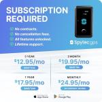 Spytec GPS GL501 18 Month Rechargeable, Weatherproof Long-Term GPS Tracker for Equipment, Trailers, Boat and RV Storage, High-Value Assets with Geo-Fencing and Movement Alerts - Powered by Hapn