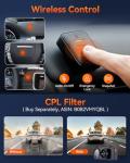 Vantrue E3 2.5K 3 Channel WiFi GPS Dash Cam, 3 Way Front and Rear Inside Dash Camera for Car, 1944P+1080P+1080P, Voice Control, IR Night Vision, 24Hrs Parking Mode, Motion Detection, Support 512GB Max