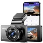 AZDOME 4K Dual Dash Cam Front and Rear, Built-in GPS/WiFi(64G SD Card Included), Dashboard Camera with UHD 3840x2160P, 3" Display, Sony Sensor, 170° FOV, WDR, Night Vision, Parking Monitor, G-Sensor