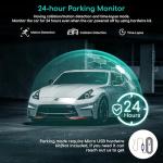 1440P QHD Built-in GPS Wi-Fi Dash Cam, Front and Inside Car Camera Recorder with Infrared Night Vision, Supercapacitor, 4 IR LEDs，G-Sensor, Parking Mode, Loop Recording (D30S)