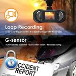 Vantrue R3 2K Ambarella A12 Dash Cam Super HD 2304x1296P 1920x1080P 170° Car Camera, Super HDR Night Vision, 24 Hours Parking Mode, External GPS, Support 256GB Max, Motion Sensor for 12V-24V Car Truck