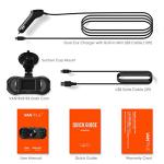 Vantrue R3 2K Ambarella A12 Dash Cam Super HD 2304x1296P 1920x1080P 170° Car Camera, Super HDR Night Vision, 24 Hours Parking Mode, External GPS, Support 256GB Max, Motion Sensor for 12V-24V Car Truck