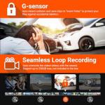 Vantrue N4 3 Channel 4K Dash Cam, 4K+1080P Front and Rear, 1440P+1440P Front and Inside, 1440P+1440P+1080P Three Way Triple Car Camera, IR Night Vision, 24hr Parking Mode, Capacitor, Support 256GB Max