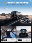 Nanoby 4K 3-Channel Dash Cam with WiFi GPS