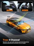 Nanoby 4K 3-Channel Dash Cam with WiFi GPS