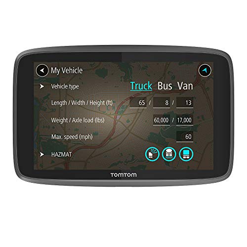 TomTom Trucker 620 6-Inch Gps Navigation Device for Trucks with Wi-Fi Connectivity, Smartphone Services, Real Time Traffic And Maps of North America