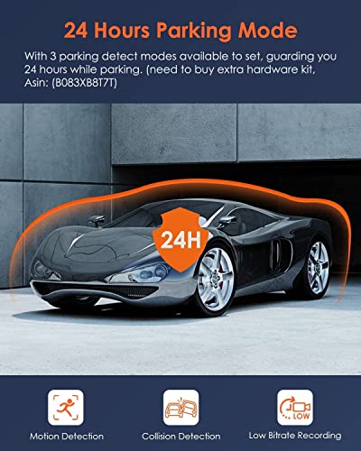 Bundle – 2 Items: Vantrue X4S 4K WiFi Dash Cam + Vantrue GPS Suction Mount