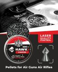 Hawki Airgun Pellets .177cal/4.5mm Caliber (9.72gr/0.63 g) 500 ct Hi6019EX Pointed
