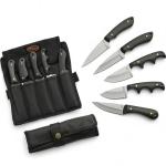 SZCO Full Tang Hunting Knives 5 Pcs - Camping Knife with Pakkawood Handle & Stainless Steel Blade with Sheath - Bowie Knife for Camping & Outdoor Uses for Men