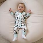 Baby Girl Boy Hunting Clothes Mallard Duck Deer Romper Zipper Jumpsuit Retro Bodysuit Newborn Going Home Outfit Fall (Green, 0-3 Months)