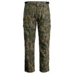 BLOCKER OUTDOORS Finisher Turkey Hunting Cotton Pants – Durable Scent-Control Camo Pants with Adjustable Waist & Multiple Pockets (Large, MO Greenleaf)